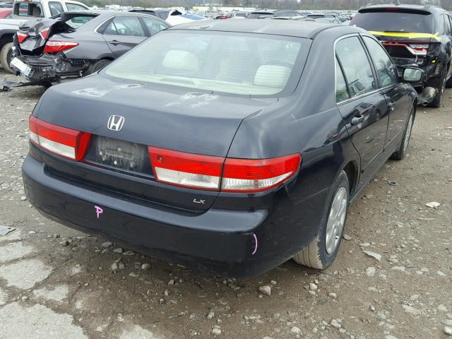 1HGCM56393A028802 - 2003 HONDA ACCORD LX BLACK photo 4