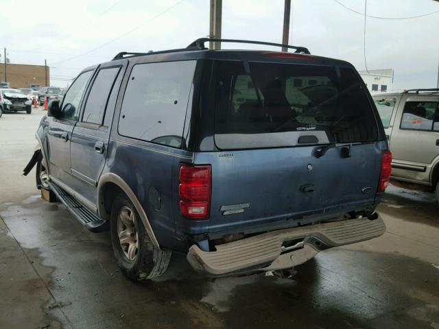 1FMRU17L5WLB47841 - 1998 FORD EXPEDITION BLUE photo 3