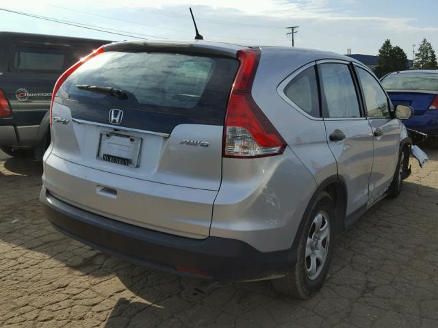 2HKRM4H33DH624577 - 2013 HONDA CR-V LX SILVER photo 4