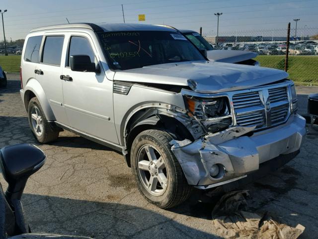 1D8GU58K87W640259 - 2007 DODGE NITRO SLT SILVER photo 1