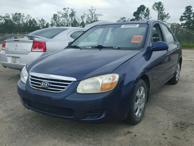 KNAFE121375383837 - 2007 KIA SPECTRA EX BLUE photo 2