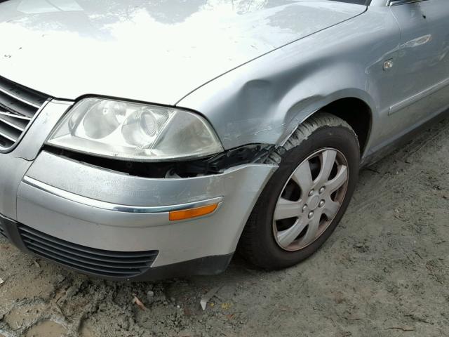 WVWMD63B43P192671 - 2003 VOLKSWAGEN PASSAT GL SILVER photo 9