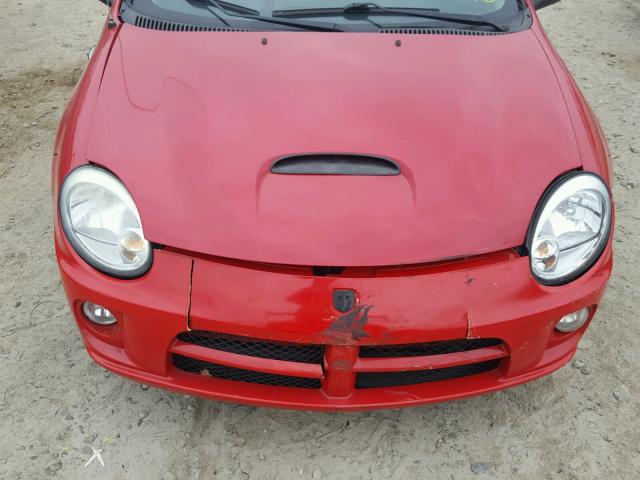 1B3ES56C75D193019 - 2005 DODGE NEON SXT RED photo 7