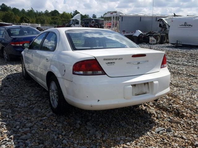 1C3EL46R74N324649 - 2004 CHRYSLER SEBRING LX WHITE photo 3