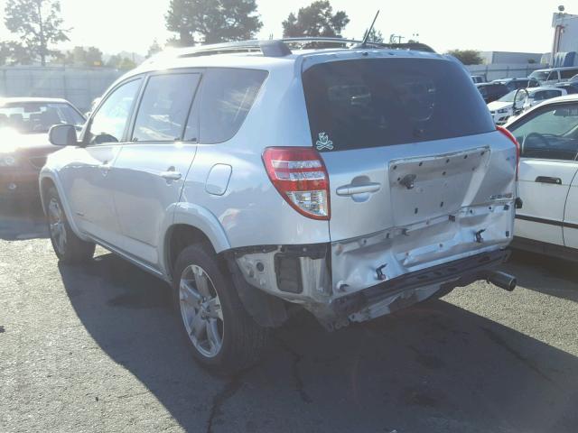 JTMRK4DV4B5101773 - 2011 TOYOTA RAV4 SPORT SILVER photo 3