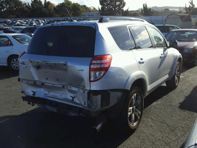 JTMRK4DV4B5101773 - 2011 TOYOTA RAV4 SPORT SILVER photo 4