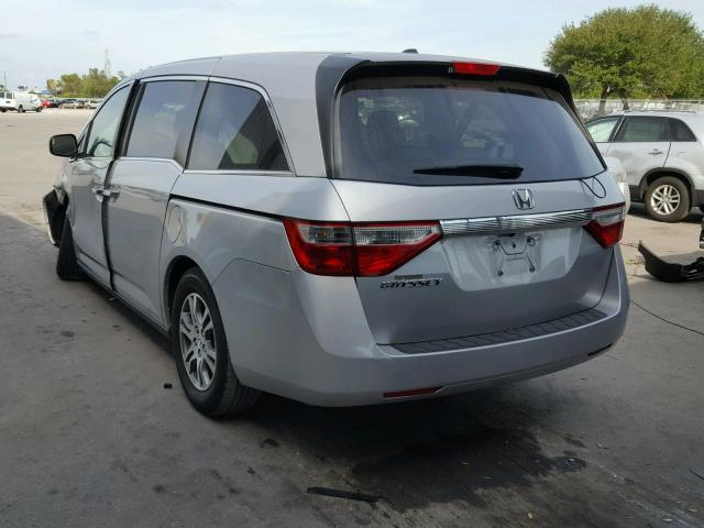 5FNRL5H60CB124912 - 2012 HONDA ODYSSEY EX SILVER photo 3