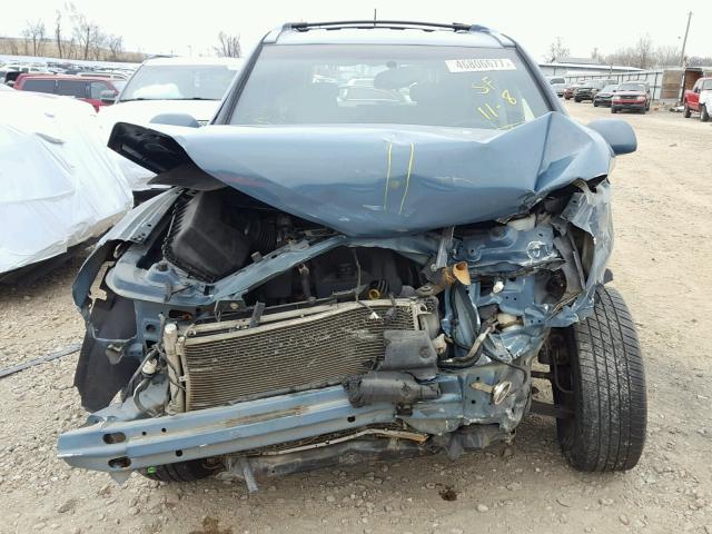 2CNDL33F586044665 - 2008 CHEVROLET EQUINOX LT BLUE photo 9