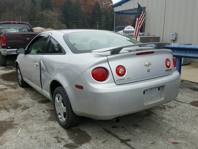 1G1AK15F267645923 - 2006 CHEVROLET COBALT LS SILVER photo 3