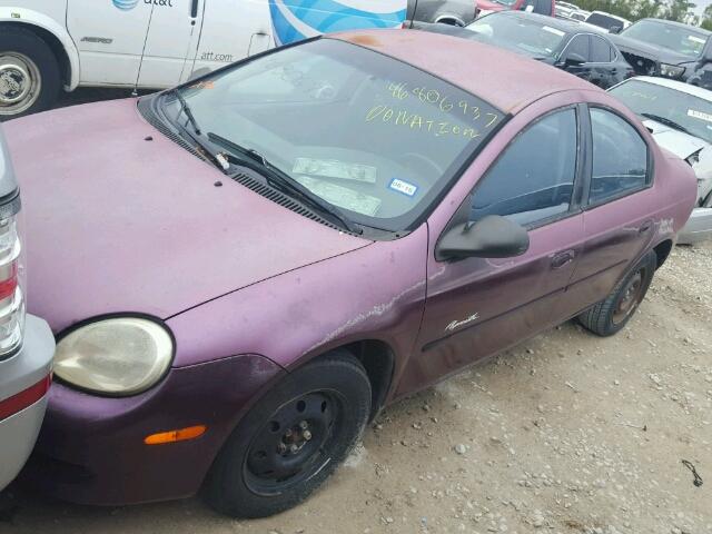 1P3ES46CXYD505329 - 2000 PLYMOUTH NEON BASE 紫色 照片 2
