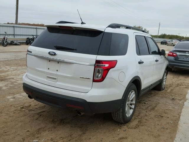 1FM5K7B88FGB10690 - 2015 FORD EXPLORER WHITE photo 4