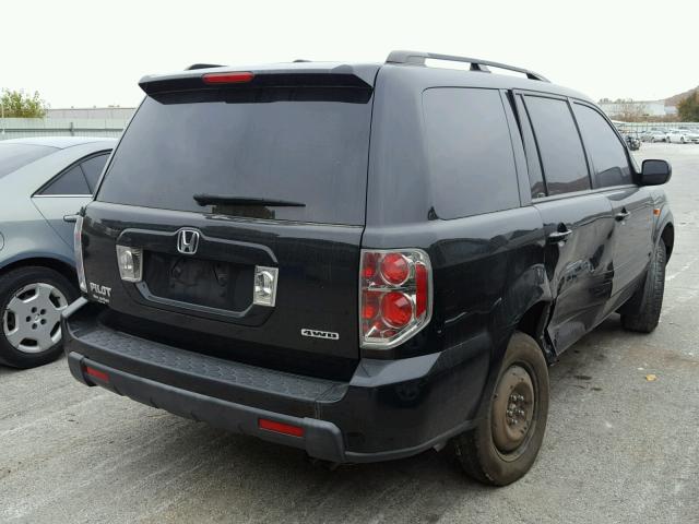 5FNYF18598B050075 - 2008 HONDA PILOT EXL BLACK photo 4