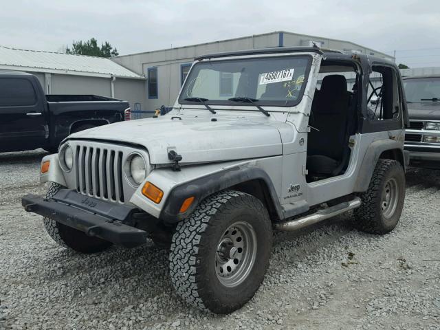 1J4FA39S96P729122 - 2006 JEEP WRANGLER X SILVER photo 2