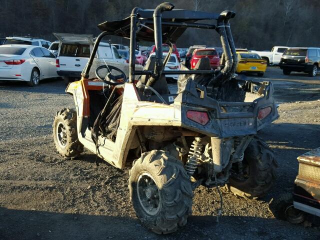 4XAVH76A8BB401141 - 2011 POLARIS RANGER RZR ORANGE photo 3