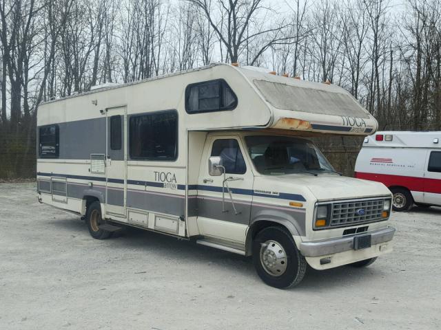 1FDKE30G9KHB94729 - 1989 FORD ECONOLINE BEIGE photo 1