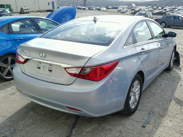 5NPEB4AC6DH718368 - 2013 HYUNDAI SONATA GLS BLUE photo 4