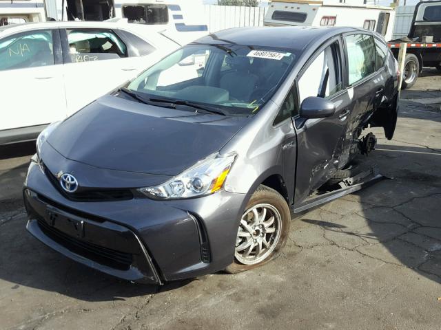 JTDZN3EU3HJ057157 - 2017 TOYOTA PRIUS V GRAY photo 2