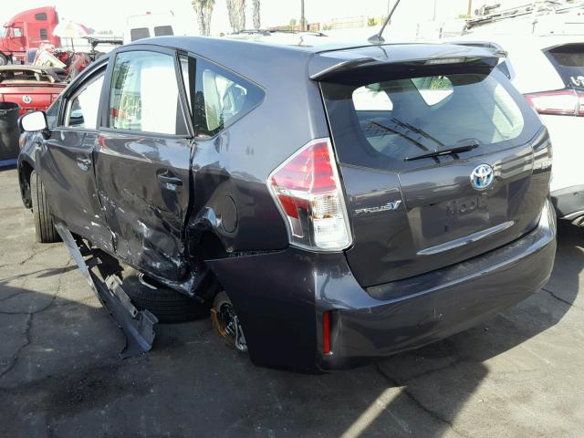 JTDZN3EU3HJ057157 - 2017 TOYOTA PRIUS V GRAY photo 3