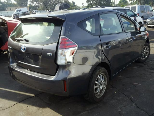 JTDZN3EU3HJ057157 - 2017 TOYOTA PRIUS V GRAY photo 4