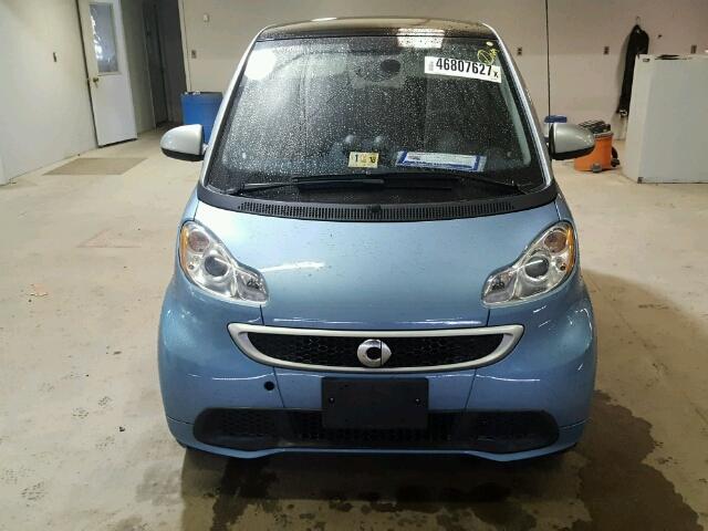 WMEEJ9AA8EK732162 - 2014 SMART FORTWO ELE BLUE photo 9