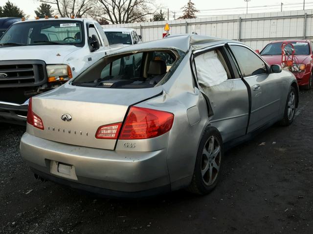 JNKCV51E13M318582 - 2003 INFINITI G35 SILVER photo 4