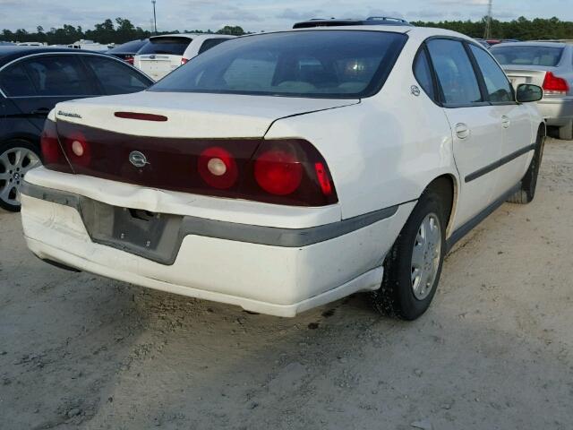 2G1WF52E719262029 - 2001 CHEVROLET IMPALA WHITE photo 4