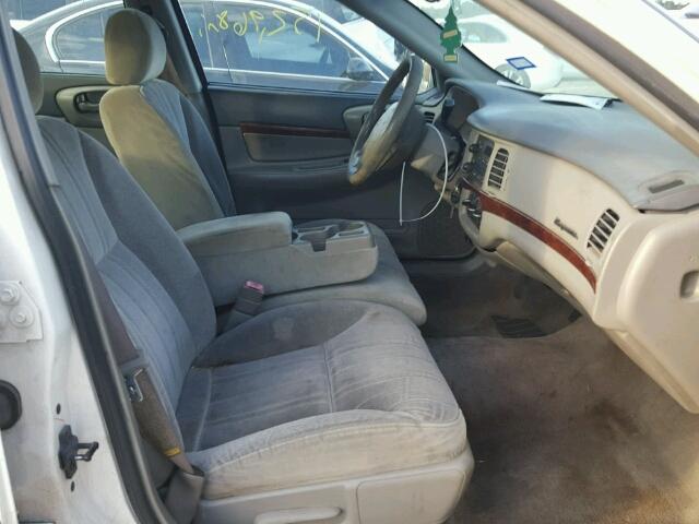 2G1WF52E719262029 - 2001 CHEVROLET IMPALA WHITE photo 5