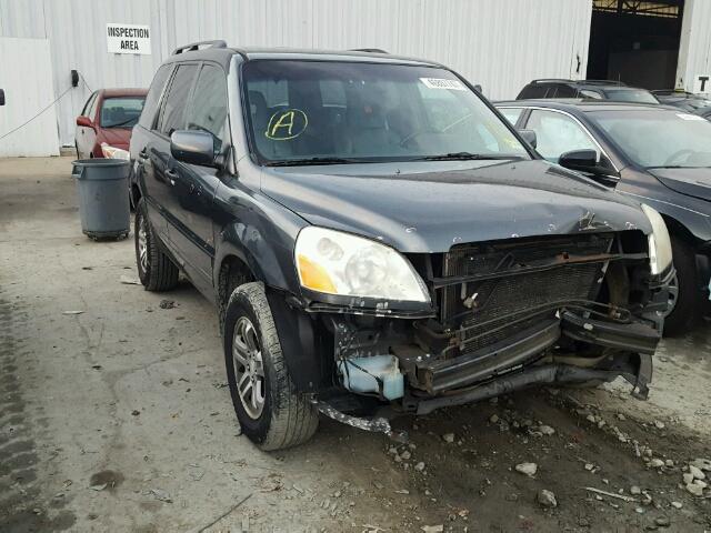 2HKYF18514H538917 - 2004 HONDA PILOT EXL BLUE photo 1