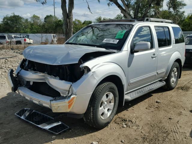 5N1AR18UX7C627459 - 2007 NISSAN PATHFINDER SILVER photo 2