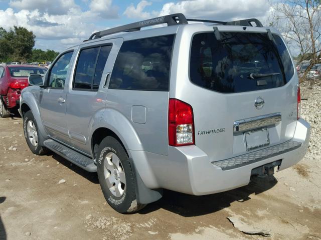 5N1AR18UX7C627459 - 2007 NISSAN PATHFINDER SILVER photo 3