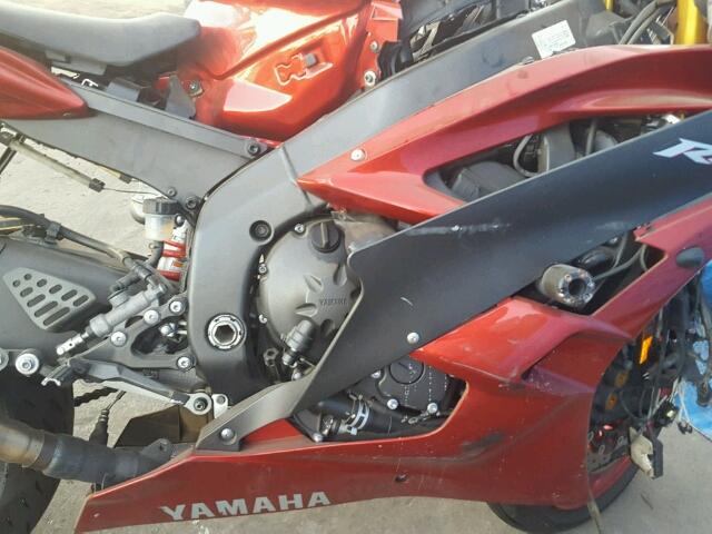 JYARJ12Y87A005220 - 2007 YAMAHA YZFR6 L RED photo 7