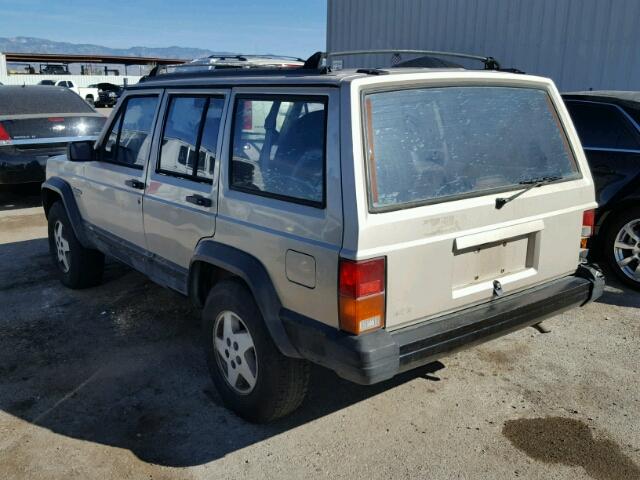 1J4FT68S9SL563781 - 1995 JEEP CHEROKEE S GOLD photo 3