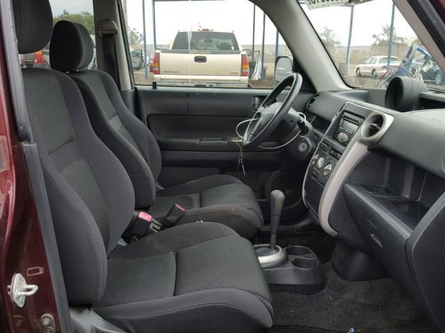 JTLKT324264033735 - 2006 TOYOTA SCION XB ბურგუნდია ფოტო 5