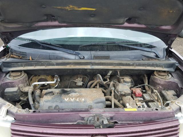 JTLKT324264033735 - 2006 TOYOTA SCION XB ბურგუნდია ფოტო 7