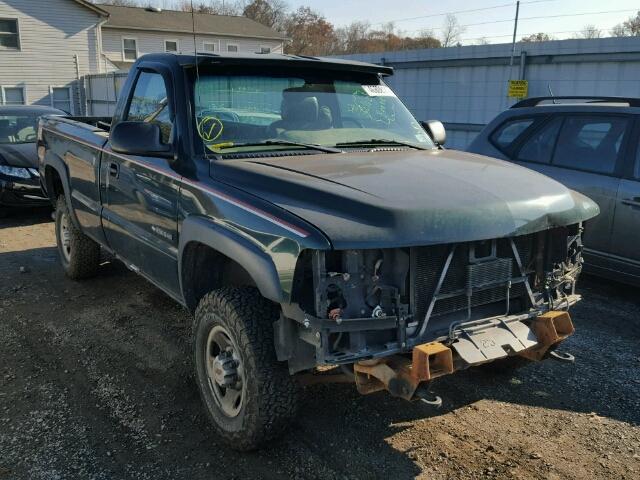 1GCHK24U31E215415 - 2001 CHEVROLET SILVERADO GREEN photo 1