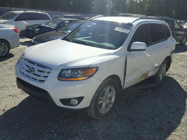5XYZH4AG6BG017904 - 2011 HYUNDAI SANTA FE S WHITE photo 2