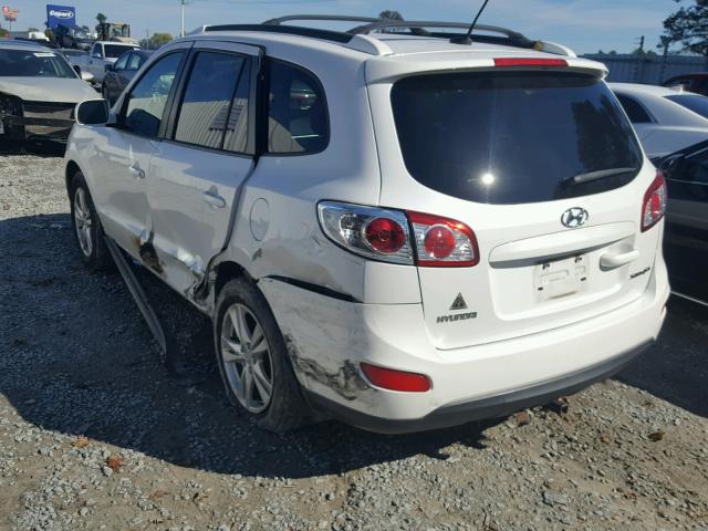 5XYZH4AG6BG017904 - 2011 HYUNDAI SANTA FE S WHITE photo 3