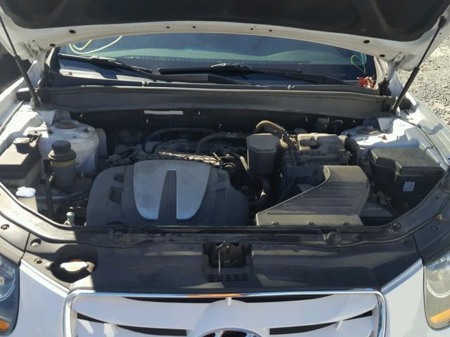 5XYZH4AG6BG017904 - 2011 HYUNDAI SANTA FE S WHITE photo 7