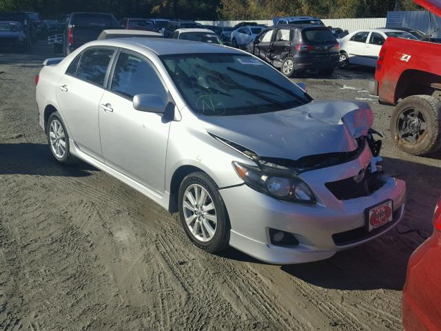 2T1BU4EE1AC465368 - 2010 TOYOTA COROLLA BA SILVER photo 1