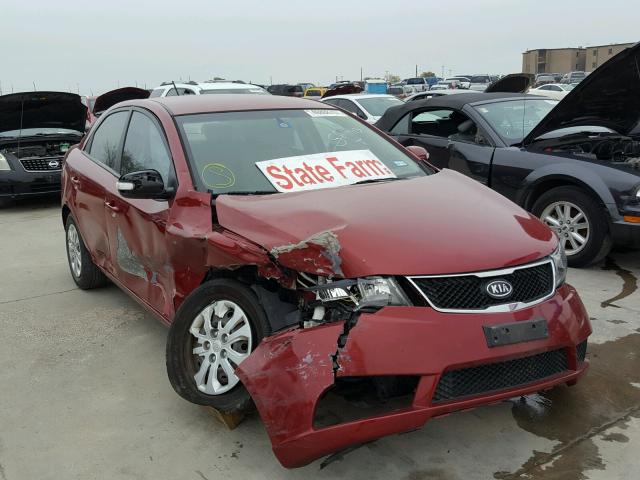 KNAFU4A29A5850426 - 2010 KIA FORTE EX RED photo 1