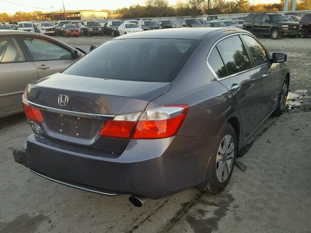 1HGCR2F37EA148245 - 2014 HONDA ACCORD LX GRAY photo 4