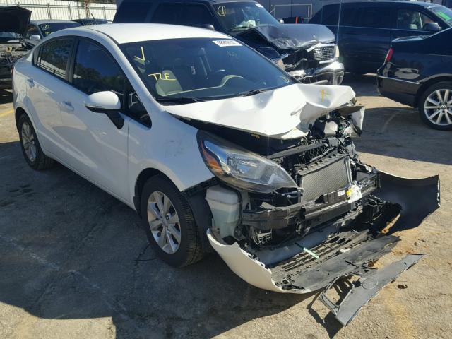 KNADN4A37D6165174 - 2013 KIA RIO EX WHITE photo 1