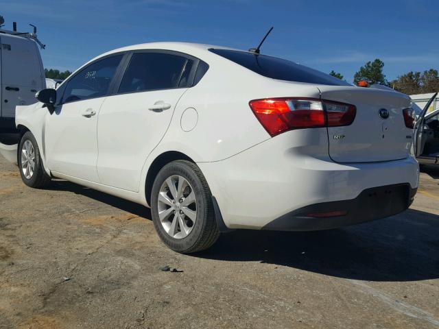 KNADN4A37D6165174 - 2013 KIA RIO EX WHITE photo 3