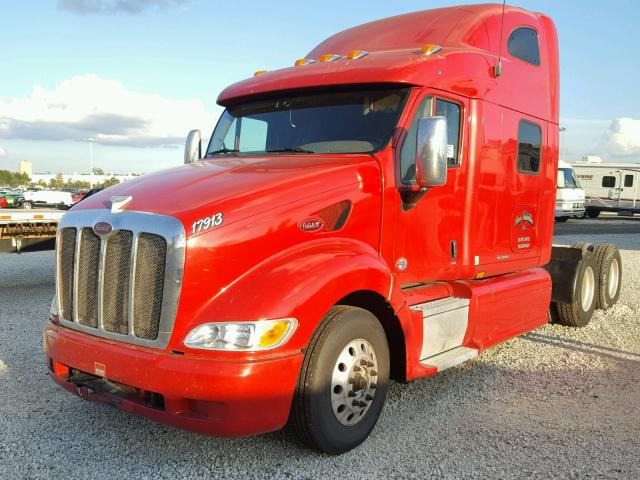 1XP7D49X4AD794827 - 2010 PETERBILT 387 RED photo 2