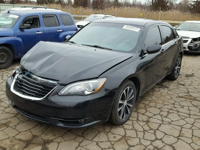 1C3CCBHG2CN263443 - 2012 CHRYSLER 200 S BLACK photo 2