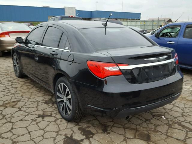 1C3CCBHG2CN263443 - 2012 CHRYSLER 200 S BLACK photo 3