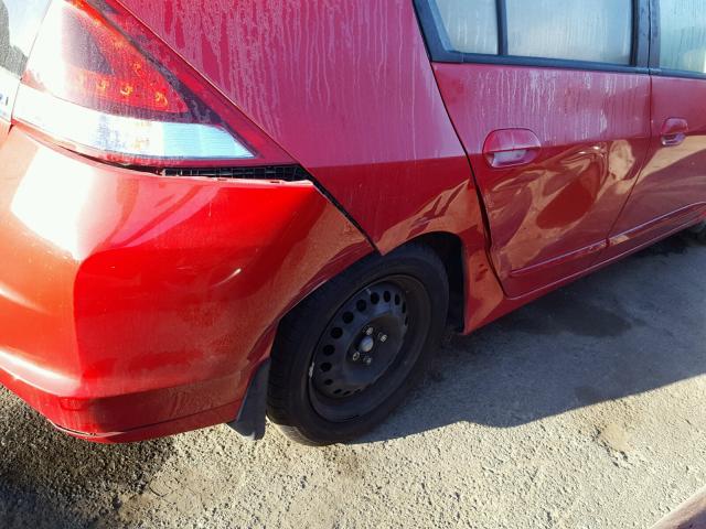 JHMZE2H57ES003279 - 2014 HONDA INSIGHT LX RED photo 9