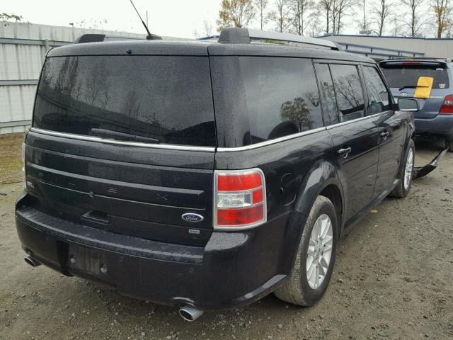 2FMHK6C88EBD33081 - 2014 FORD FLEX SEL BLACK photo 4