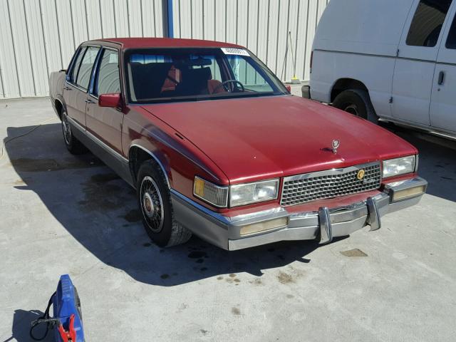 1G6CD5156K4230536 - 1989 CADILLAC DEVILLE MAROON photo 1