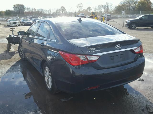 5NPEB4AC9CH407290 - 2012 HYUNDAI SONATA GLS BLUE photo 3